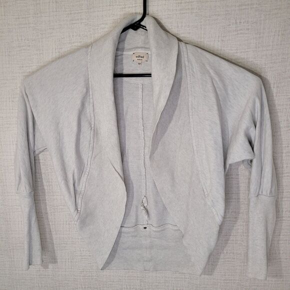 Wilfred Aritzia Open Front Cardigan Womens Medium Diderot Cocoon Heathered Gray - Picture 1 of 8